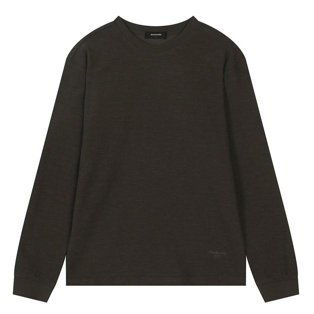 Burkeru Sakariba Standard Fit Long Sleeve Tee Charcoal Gray Charcoal Grey/Charcoal Grey_M