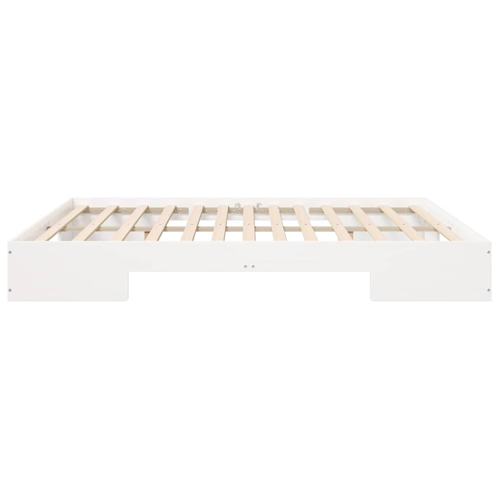 Bed Frame White 200 x 200 cm