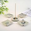 Zen Style Antique Sandalwood Incense Holder for Indoor Use