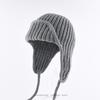 Korean Style Ear-Protecting Knitted Woolen Hat for Autumn/Winter - Unisex Lei Feng Aviator Hat