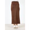 Suede Pencil Skirt Tsd0034 Brown