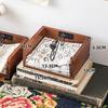 Wooden Tissue Box Large Capacity Napkin Holder Creative Tissue Storage Organizer  Homestay