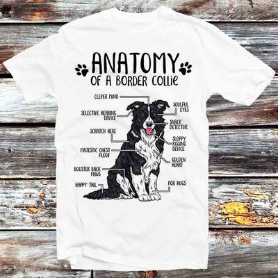 Anatomie eines Border Collies T-Shirt B719