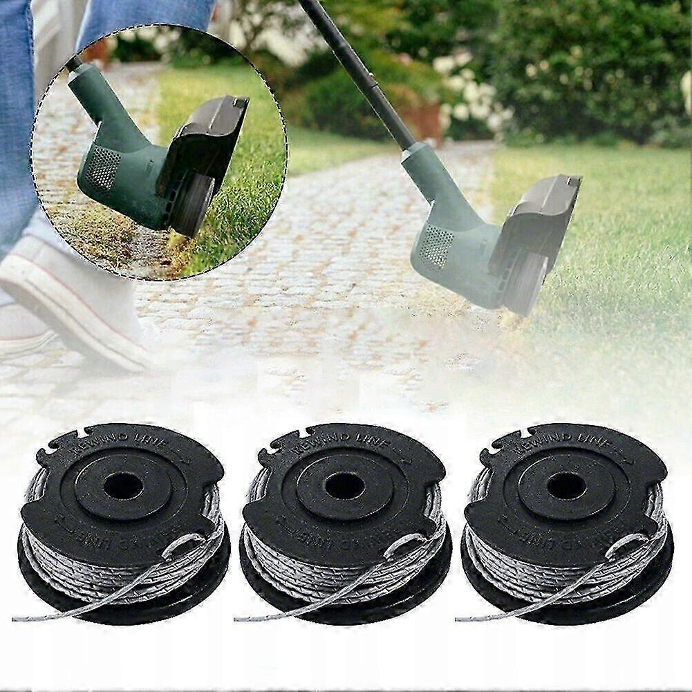 For Parkside Trimmers Set of 3 Replacement Spools with 4 Meter Cutting Line for Professional Grass Trimming and Lawn Maintenance