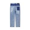 Li Ning Star Mid-Waist Comfortable Breathable Loose Straight Leg Jeans Unisex Jeans Denim-Blue AJQU023-1