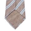 Used Dunhill Tie Herringbone Linen/silk Gurege Light Blue Regimental