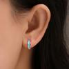 New Fashion Circle Ear Huggie Small Hoop Earrings for Women Cute Candy Color Enamel Round Heart Earrings Party Zircon