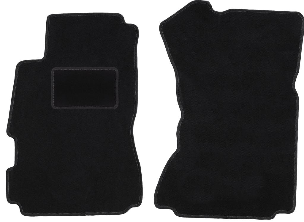 Alfombrillas delanteras negras para: Sedán Daewoo Arcadia (1991-1996)