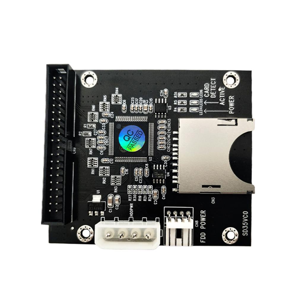SD Memory Card To 3.5inch 40Pin IDE Hard Disk Drive Adapter 40Pin Male IDE Adapter Card Support for Dos Linux Windows