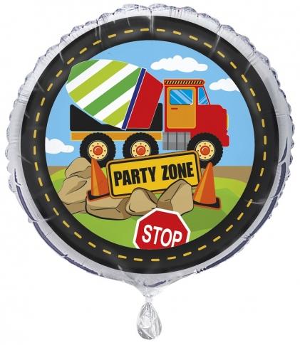 Balon Foliowy Budowa Plac Budowy Betoniarka Party Urodziny 45Cm