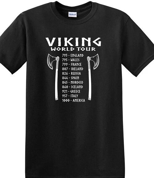 Футболка Viking World Tour Nordic Norse Odin Thor Loki Valhalla M