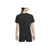 Nike Dri-FIT One Solid Logo Crew Neck Short Sleeve T-Shirt Women Tops Black DD0639-010