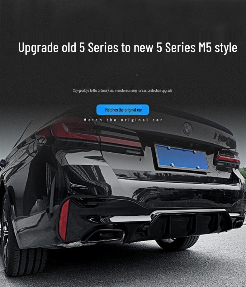 Quad Exhaust Tips for BMW 5 Series: Upgrade F10/F18 To New M5 Style with Square Outlets