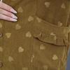 Women's Corduroy Shackets Jacket Oversized Button Down Lapel Coat Casual Long Sleeve Blouses Tops Fall Outerwear