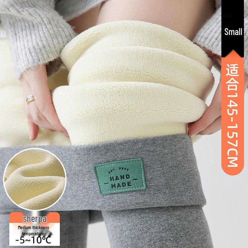 2025 New Winter Gray Plus Velvet Cotton Pants for Tall Women – Soft, Skin-Friendly, and Warm Base Layer