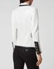 Party Wear Leather Classic Genuine White & Black Stylish Women Blazer Real Lambskin