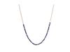 European and American Retro Natural Stone Fringed Earrings Stainless Steel Studs Lapis Lazuli Collarbone Chain Beaded Necklace