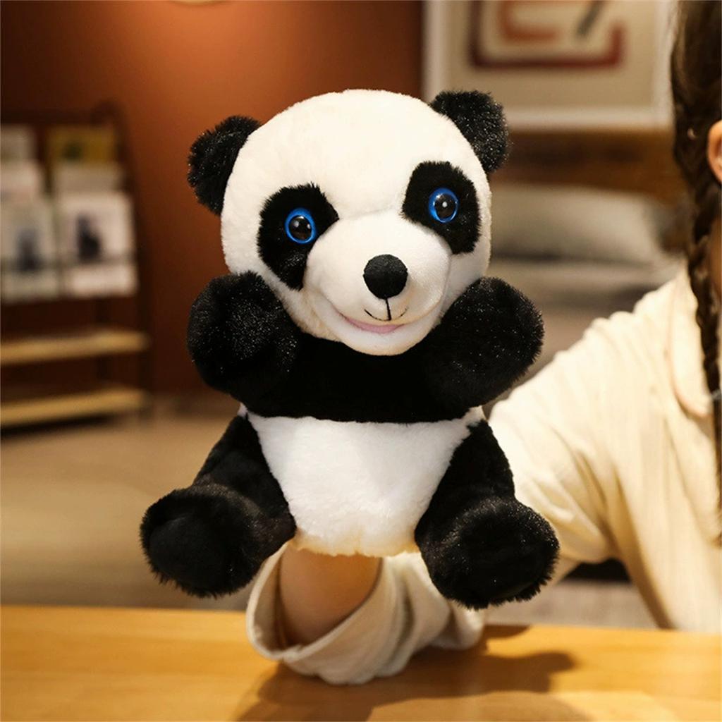 Hand Puppet Toys Parent-child Interaction Hand Puppet Doll Can Open Mouth Can Move Plush Toys