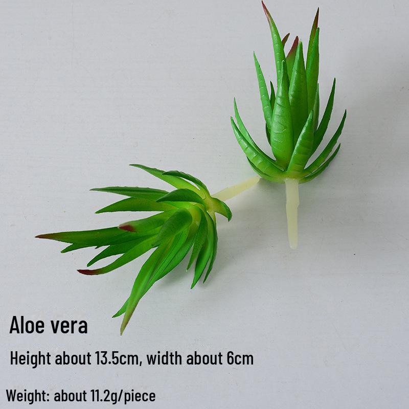 Mini Flocking Artificial Succulent Bonsai for DIY Wall Decor