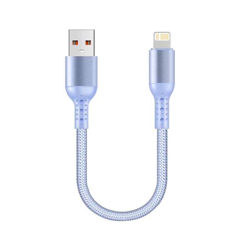 Short 90-Degree Right-Angle USB Type-C to a Cable Nylon Material Power Bank Data Transfer Cord for iPhone 17 for for S25