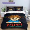 Pippi Longstocking Pattern Bedding,Quilt Set Quilt Cover Pillowcase Home Birthday Gift (1 * Duvet Cover + 2 * Pillowcase, Without Core)