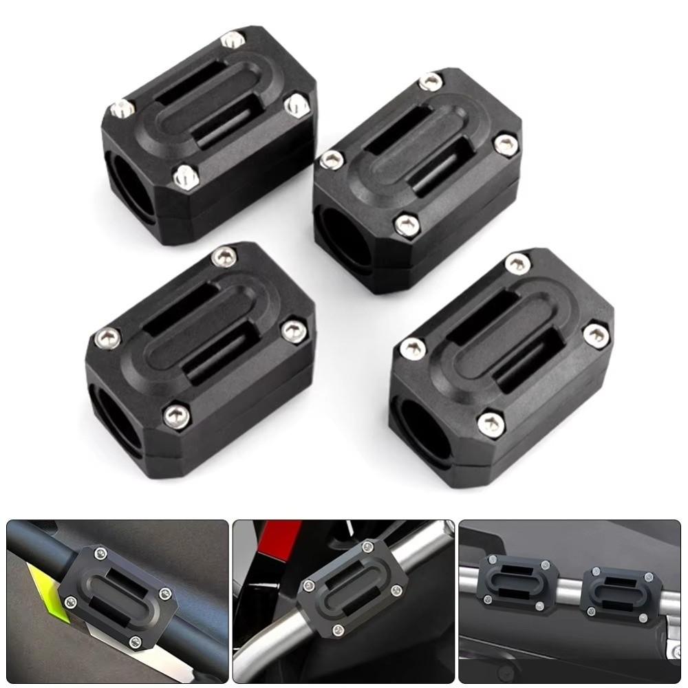 2Pcs with Buffer Motorcycle Engine Guard Nylon Bumper Protection Block Engine Guard Protector