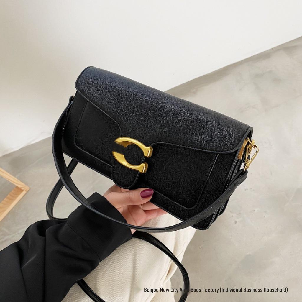 Trendige einfarbige Damen-Unterarm-Umhängetasche - Hochwertig, vielseitig, schlichtes Design