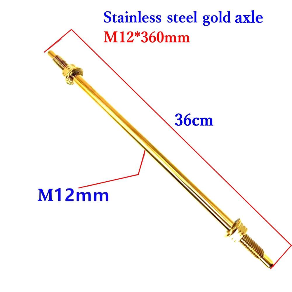 Multicolor M10/12 X220-360mm Motorcycle Front Wheel Shock Axle Medium Axle For Honda Yamaha RSZ JOG FORCE M3 Niu Scooter Parts