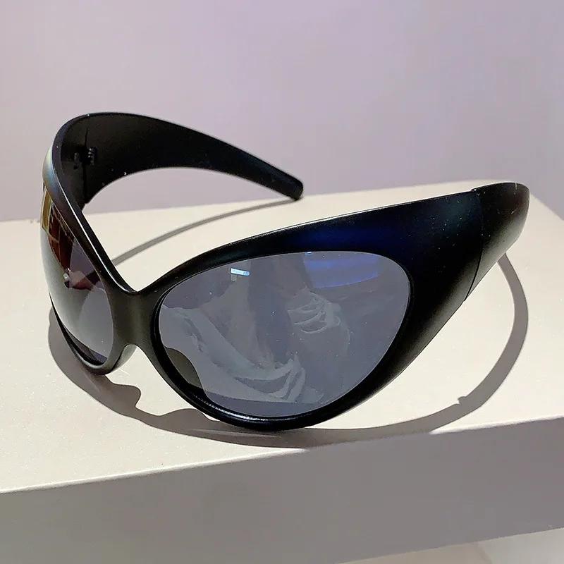 Fashion  Vintage Oversized Et Cat Eye Sunglasses Women For Men Trendy Sun Glasses Punk Shades Luxury Brand Designer Eyewear