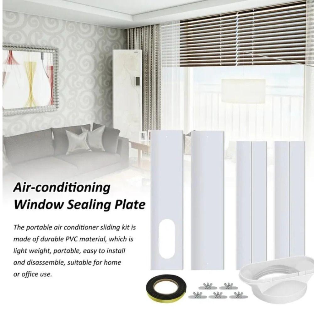 Adjustable Adaptor Air Conditioning Vent Sealing Plate Kit  Vertical/Horizontal Window