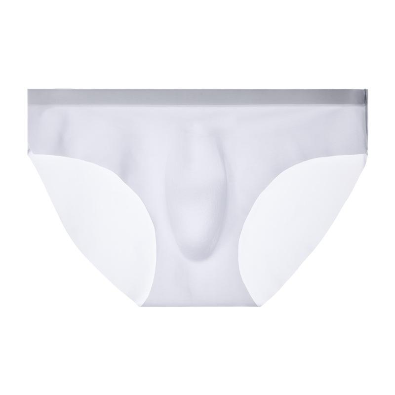 Men's Summer Ultra Thin Sexy Ice Silk Breathable Quick Dry No Trace Briefs