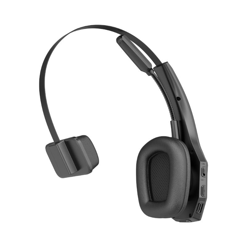 Wireless Noise Cancelling Headset Featuring Charging Base and Extended Battery Life for Clear Communication