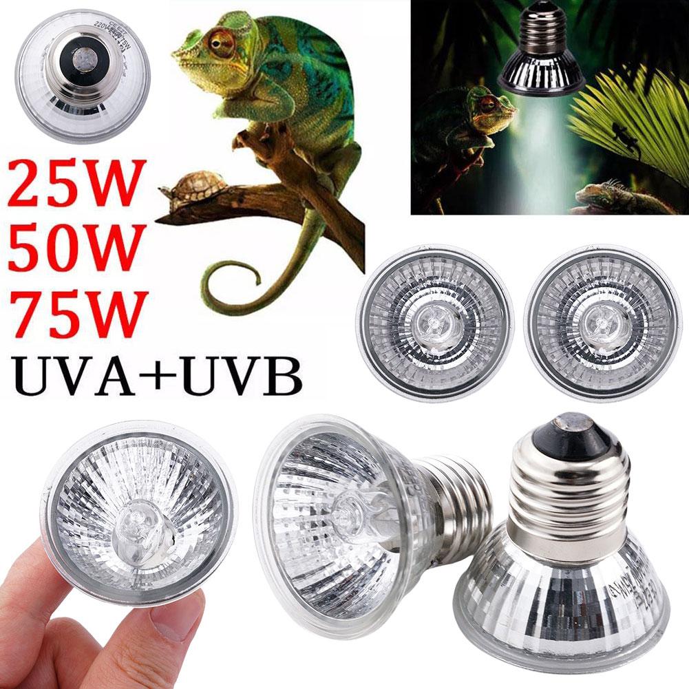 20/50/75W Wärmelampe UVA UVB Reptil Konstante Temperatur Lampe Vollspektrum Sonnenlampe Sonnenplatz Haustierlicht Stall Küken Haustier Schildkröte Lampe