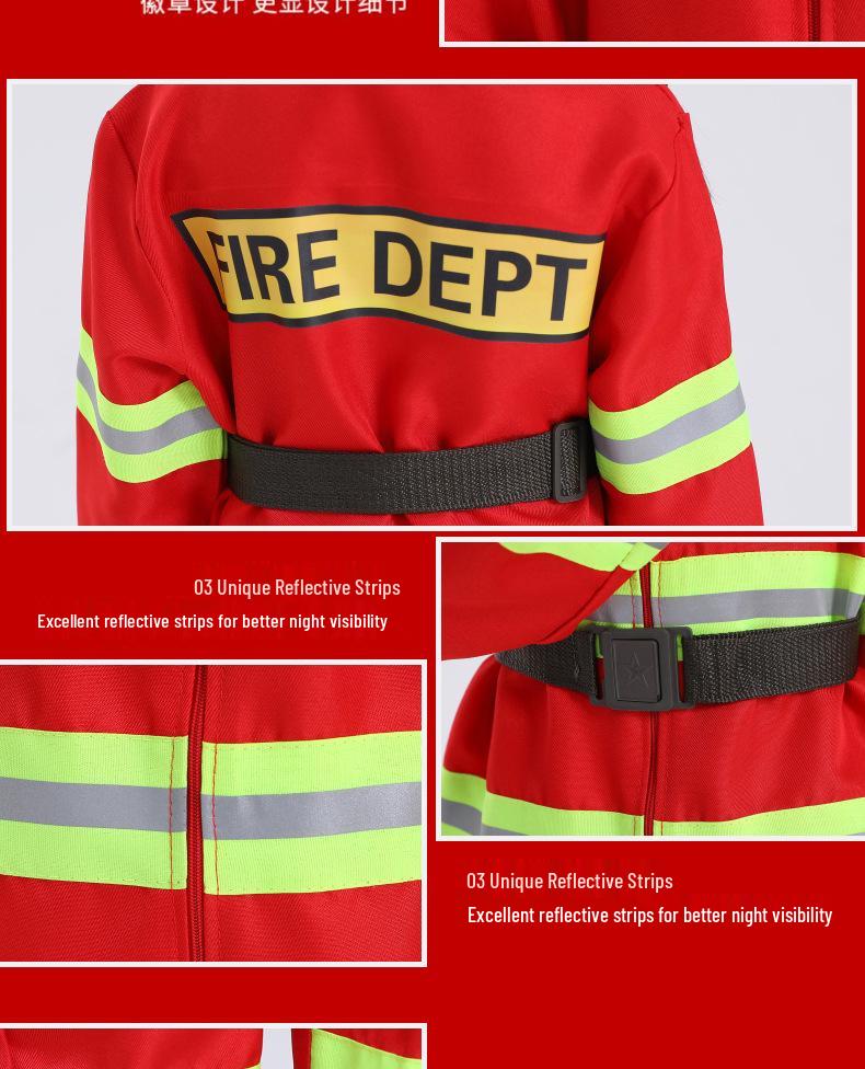 Firefighter Camouflage Costume Set for Kids - Role-Playing and Fashion Show Outfit