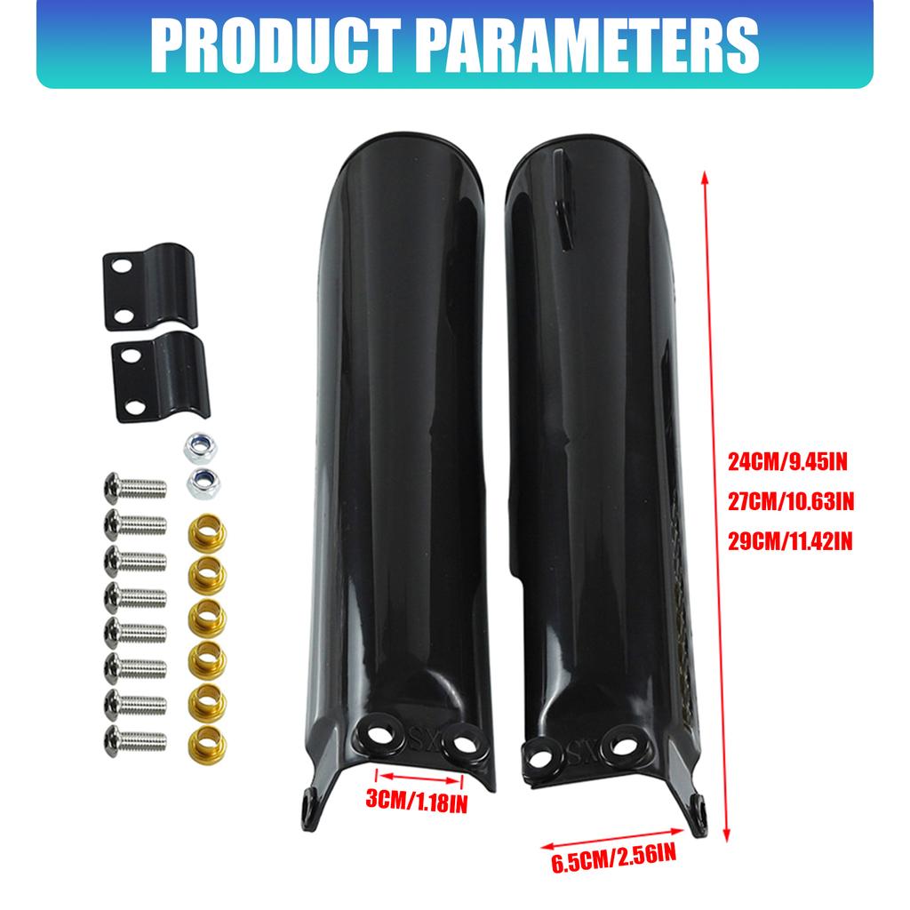 Dirt Bike Fork Covers Motorcycle Front Fork Suspension Guard Cover Perfect For 110-160ccTrail And Motocross Use