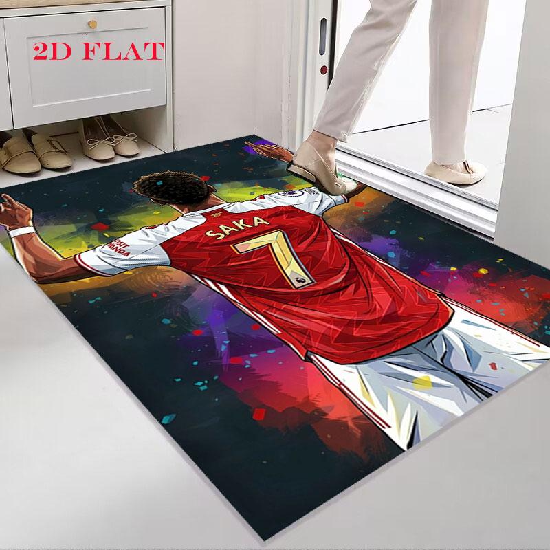 Bukayo Saka Carpet Rug for Living Room Bedroom Home Sofa Decoration,Kids play Nonslip Floor Mat