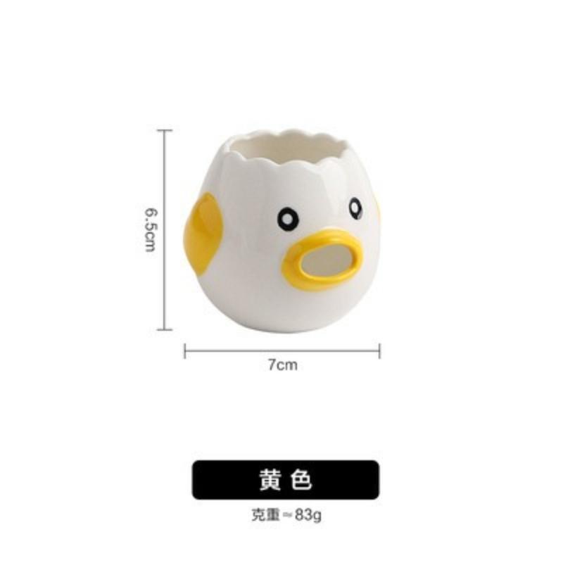 Cute Ceramic Egg White Yolk Separator Kitchen Tool for Baking Cooking Home Use Easy Clean Egg Filter Gift