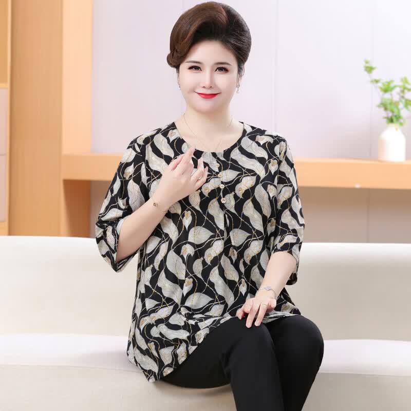 Langsha Women's Plus Size Slimming Thin Summer T-Shirt