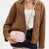 COACH Jamie Leather Camera Bag, Shoulder Bag Small Womens Pink
