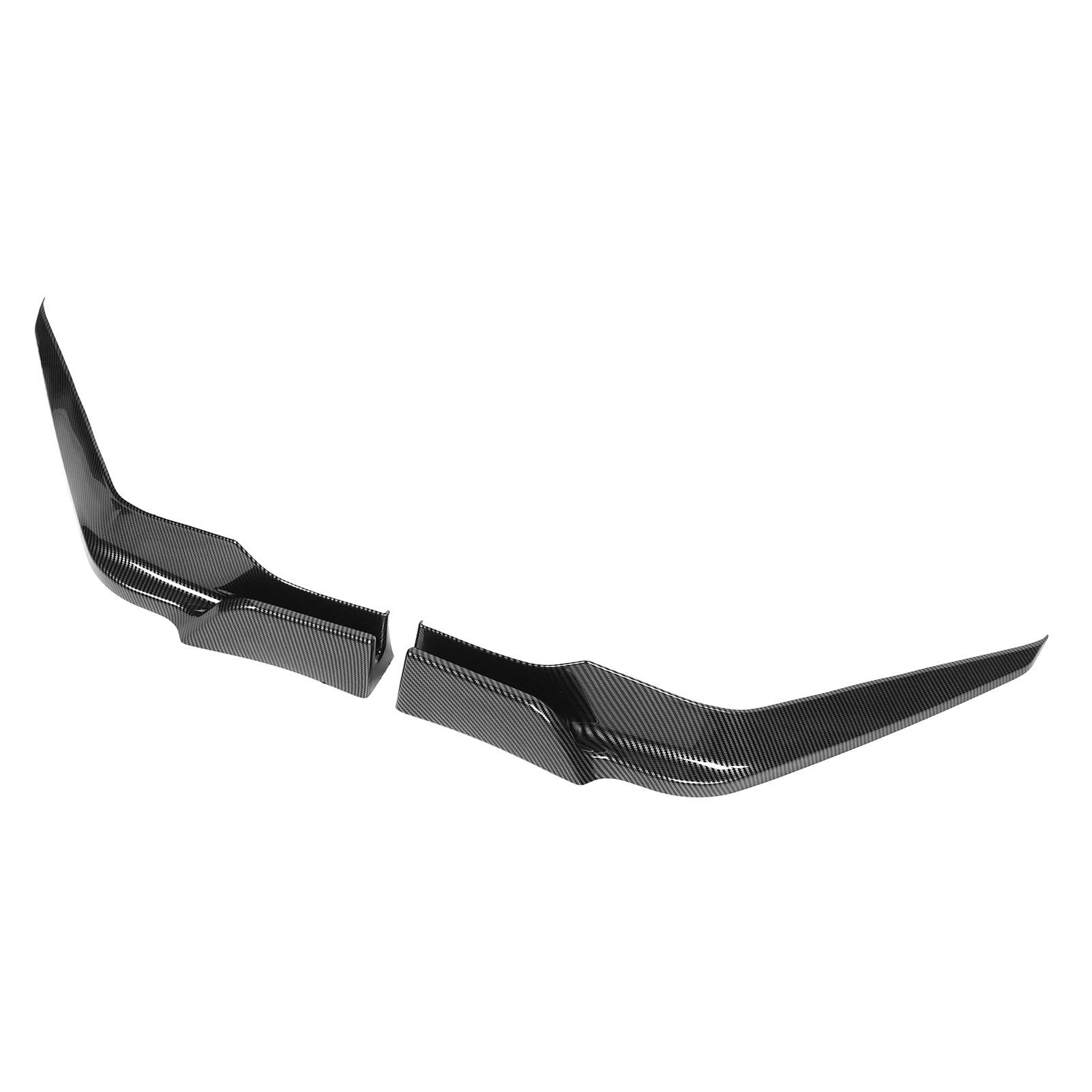 

2 шт. спойлер переднего бампера с карбоновым узором, комплект сплиттера переднего бампера для Civic 2021–2023 гг.