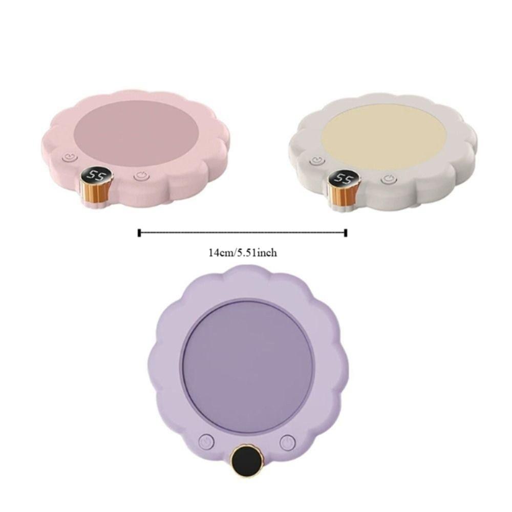 Adjustable Temperature Thermostatic Coaster Anti-dry Burn Electric Heating Cup Pad  Dormitory