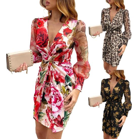 Dámské šaty Výstřih do V Vše Sladěné Polyester Sexy Plisované Krátké Bodycon šaty