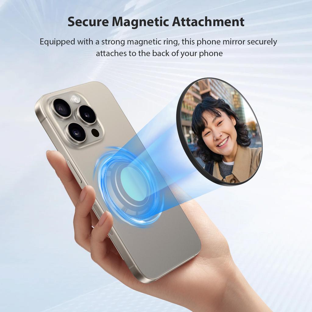 Universal Magnetic Selfie Mirror for Phone Back Camera Universal Phone Selfie Mirror Replacement