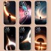 Interstellar Movie Transparent Phone Case for iPhone 17 Air 16 Pro Max 15 14 13 12 11Plus Shockproof Cover