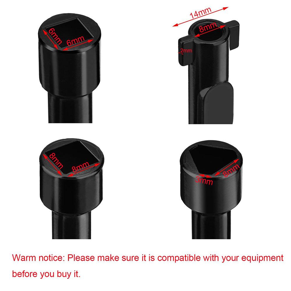 Wielofunkcyjny klucz 4-drożny do skrzynek z wodomierzem, gazomierzem, licznikiem energii elektrycznej, szafek, szaf - klucz otwierający