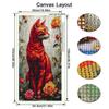 Black Red Cat Large Size Diamond Painting Animals Diy Full Square Round Drill Rhinestone Embroidery Flowers Mosaic Cross Stitch Kits Wall Decor