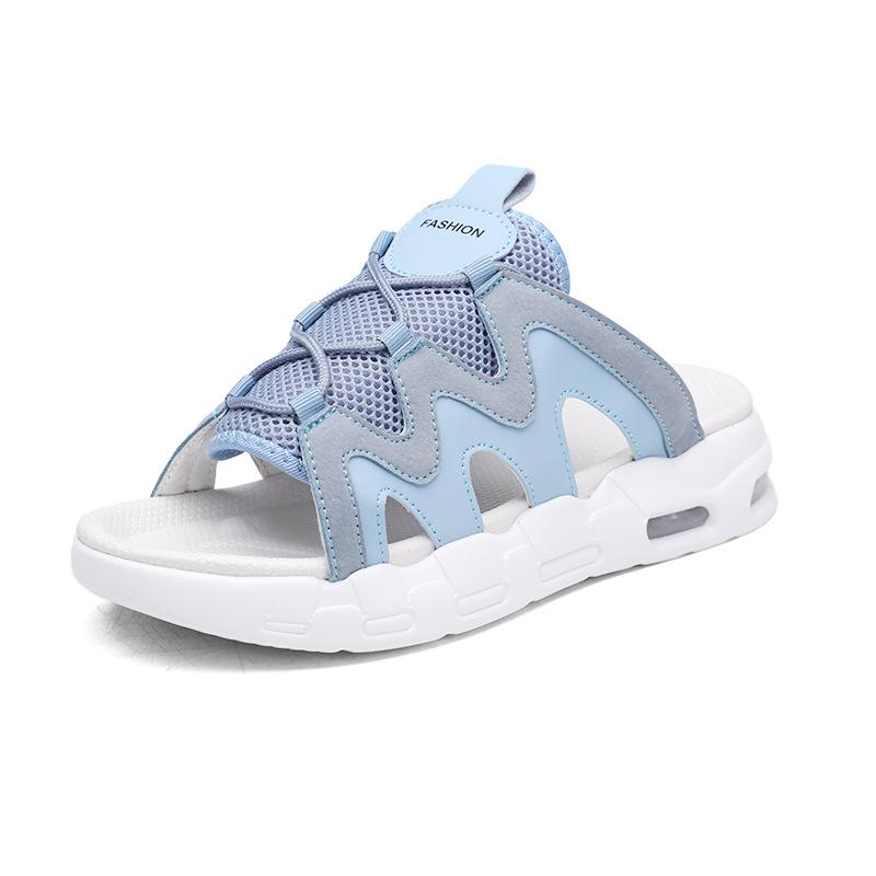 

Deodorant one-word slippers men s summer 2025 new outer wear sports non-slip thick-bottomed air cushion mesh breathable sandals 39