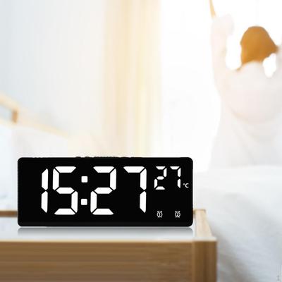 Digitaler Wecker Dimmbar Einfache Elektronische Sprachsteuerung mit Temperatur Datum Groß