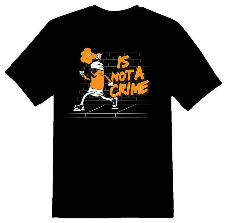 graffiti Is not a crime black tee 130