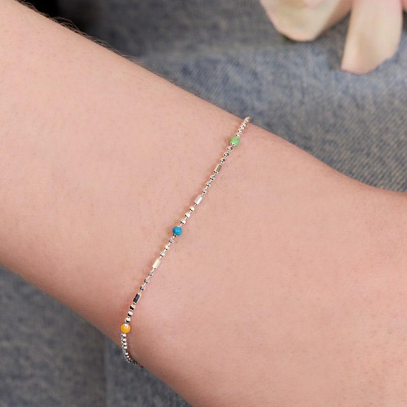 Hei COLORFUL BEAN CHAIN BRACELET